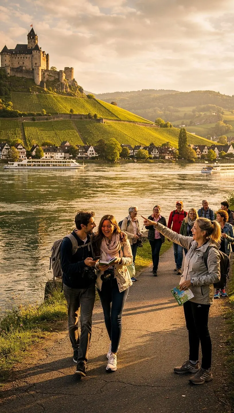 Ein malerischer Blick auf eine historische Altstadt mit engen Gassen und Fachwerkhäusern.